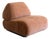 Isosceles Lounge Chair in Pink Mohair For Sale