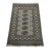 Bokhara Rug 2’8” X 4’1” Gray Wool Tribal Hand-Knotted Oriental Carpet For Sale