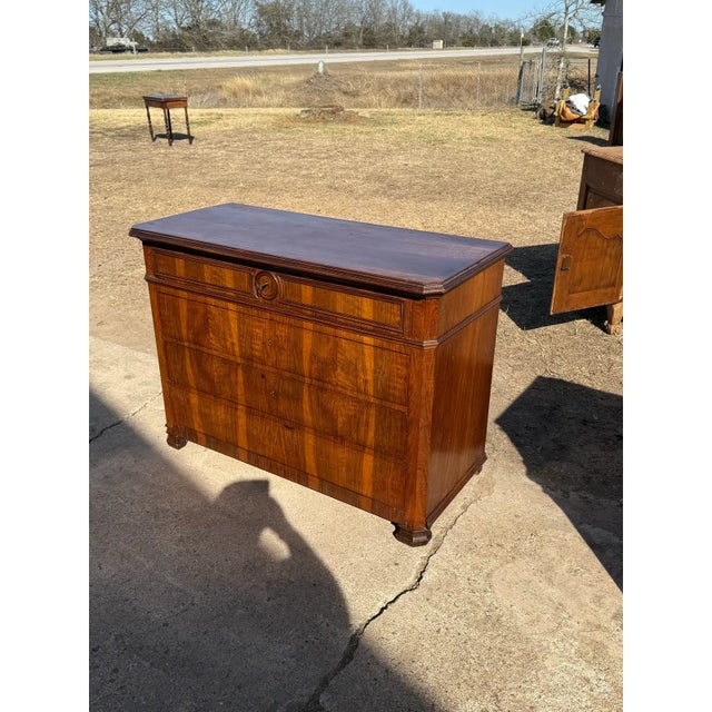 Sienna 19th Century Louis Philippe Burl Walnut Chest of Drawer / Commodes For Sale - Image 8 of 11