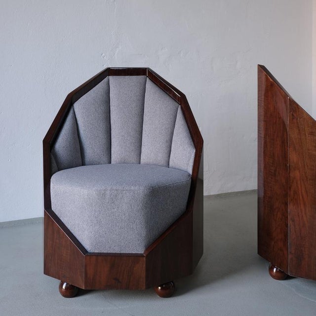 Art Deco Lounge Set attributed to Leon-Emile Bouchet, 1930s For Sale - Image 11 of 18