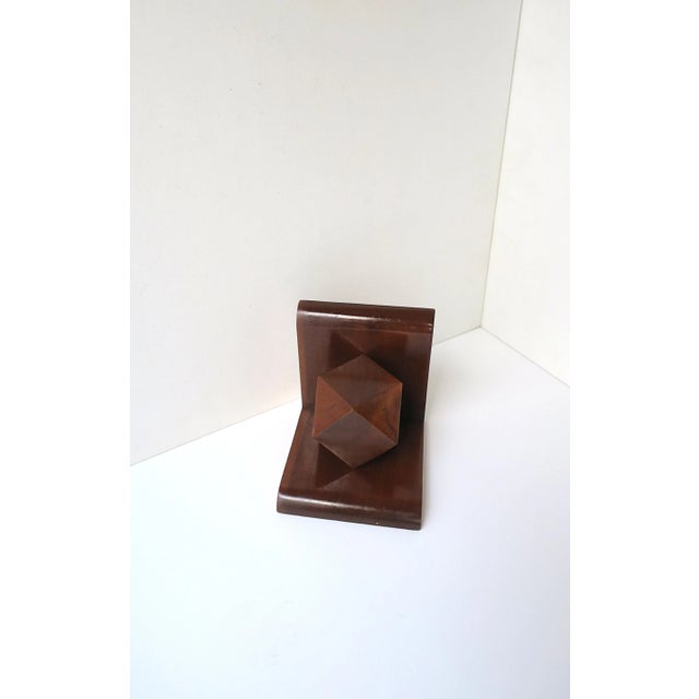 Art Deco Wood Bookend For Sale In New York - Image 6 of 10