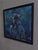 Nox Flore by Judd Mercer | Oil on panel Portrait of a woman in a floral crown and dark attire For Sale - Image 4 of 5