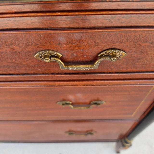 Rway French Empire Commode Dresser Buffet With Glass Top For Sale - Image 11 of 18