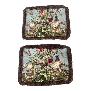 Pair of Scalamandre Lumbar Pillow Covers For Sale