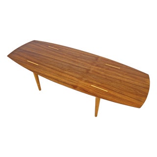 C. 1950s Abel Sorensen for Knoll, Surfboard Style Mid-Century Coffee Table For Sale