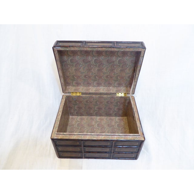 Late 20th Century Vintage Leather Box For Sale - Image 5 of 6