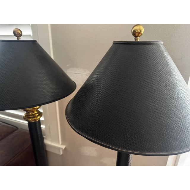 1980s Vintage Stiffel Floor Lamps For Sale - Image 5 of 7