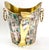 Mid-Century Modern 1950s Brass & Abalone Shell Ice Bucket and Tongs For Sale - Image 3 of 10