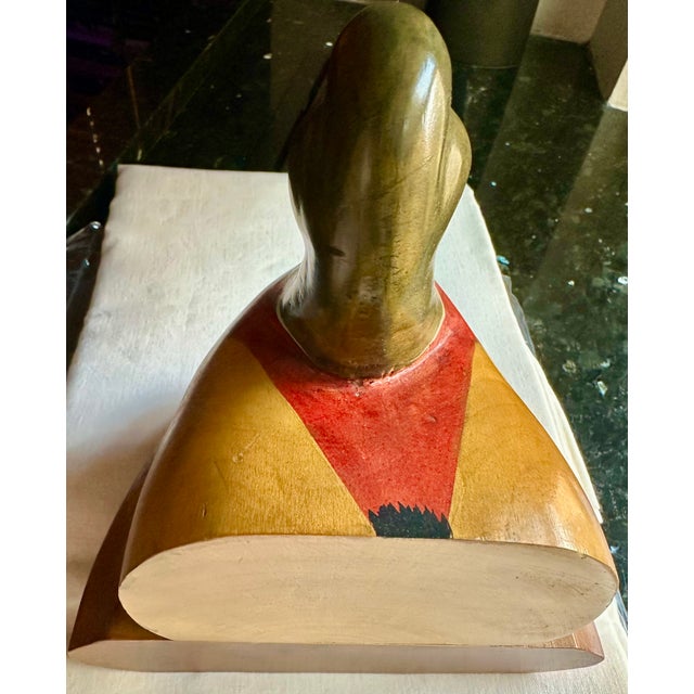 Wood Vintage Wooden Duck Bookends For Sale - Image 7 of 10