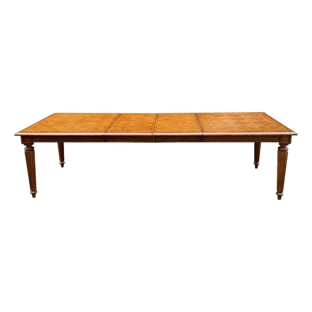 Tommy Bahama Island Estate Plantation “Grenadine” Dining Table With 2 Leaves For Sale