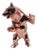 Pink Gold Resin Standing Bear from Richard Orlinski For Sale