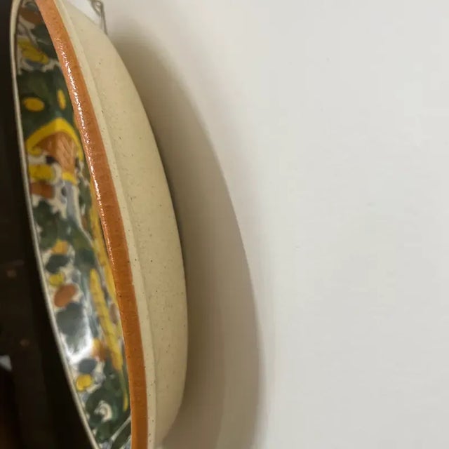 1990s Italian Hand-Painted Ceramic Platter - Coat of Arms II For Sale - Image 10 of 10