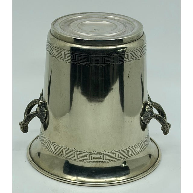 19th C Abraham Kemp Silver Plated Champagne Bucket Wine Cooler For Sale - Image 11 of 12