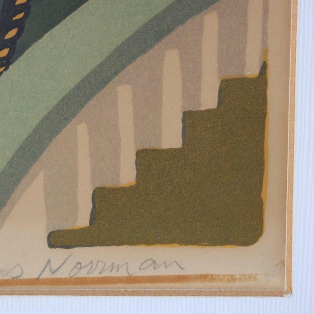 Lars Norrman, Composition, 1950s, Lithograph, Framed For Sale - Image 7 of 9