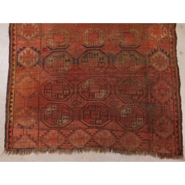Boho Chic Antique Afghan Bokhara Rug. For Sale - Image 3 of 9