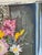 Wood 1984 Vintage Expressionist Floral Still Life Oil Painting in Distressed White Frame For Sale - Image 7 of 10