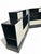1930s Pair of Stepped Art Deco Stands Lacquered in Ebony and Ivory For Sale - Image 5 of 7