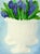Blue Hyacinth Flowers No. 1 Contemporay Painitng Susan Havens For Sale