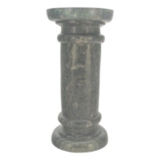 Large 15" Diameter Turned Marble Pedestal MINT For Sale
