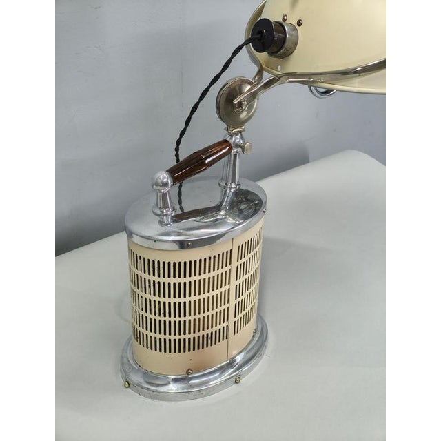 Metal Bauhaus Adjustable Table Lamp by Hanau, Czechoslovakia, 1930s For Sale - Image 7 of 16