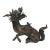 Vintage Rustic Metal Fengshui Kirin Incense Burner Display Art Figures For Sale