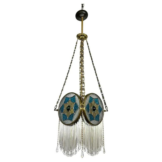 Jugendstil Hanging Lamp, 1890s For Sale - Image 11 of 11