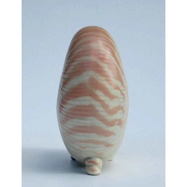 1970s Vintage C1970's Fitz & Floyd Footed Porcelain Ceramic Nautlius Decorative Planter, Accent Piece For Sale - Image 5 of 13