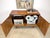 1960s Mid Century Modern Walnut, Cane & Brass Credenza / Media Stereo Cabinet Restored For Sale - Image 5 of 12