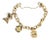 Heavy Solid 14k Gold Charm Bracelet With Charms For Sale
