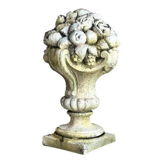 Vintage Regency Patinated Resin Garden Ornament For Sale
