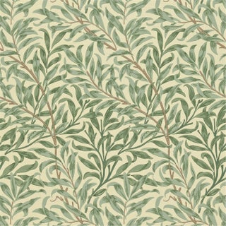 Morris & Co Willow Boughs Wallpaper in Light Green For Sale