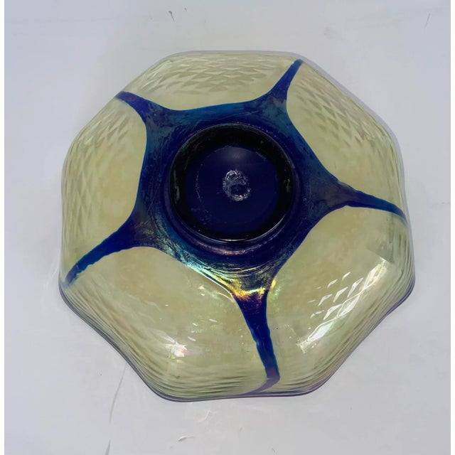 Art Deco Vintage Art Deco Czech Kralik Iridescent Art Glass Bowl For Sale - Image 3 of 4