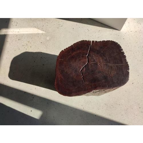 Modular End of Sofa Stool in Solid Iron Wood For Sale - Image 12 of 18