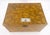 Brown Faux Tortoise Finish Hand Painted Decorated Campaign Style Trunk Box MINT For Sale - Image 8 of 16