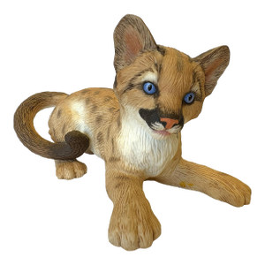 Vintage C1991 Lenox Smithsonian Institution 'Florida Panther Cub' Porcelain Figure