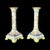 French Antique French Faience Fourmaintraux Frères Candlestick Holders - Pair For Sale - Image 3 of 8