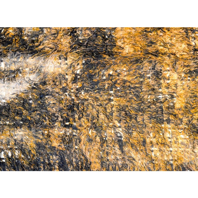 1960s Vintage Shaggy Turkish Tulu Rug For Sale - Image 4 of 7