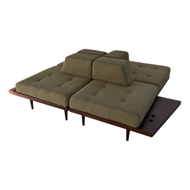 Vintage Italian Modular Living Room Sofa, 1970s, Set of 4 For Sale