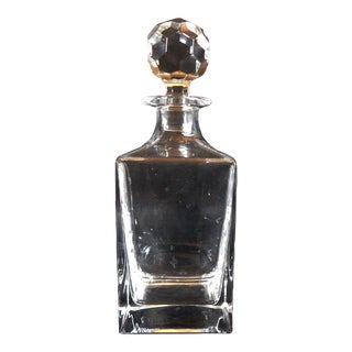 1960s Tiffany & Co. Square Cut Crystal Decanter # 22625 For Sale