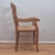Mid 20th Century French Country Farmhouse Ladder Back Rush Seat Arm Chair For Sale In Washington DC - Image 6 of 11