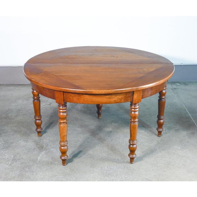 Brown Half-Moon Opening Console Table in Walnut, 1800 For Sale - Image 8 of 18