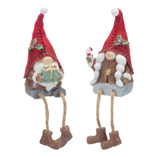 Winter Gnome Shelf Sitter (Set of 6) For Sale