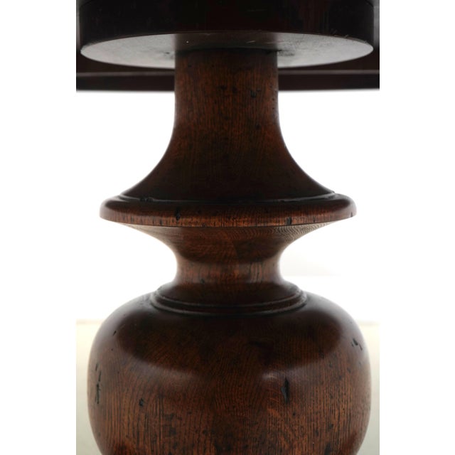 Theodore Alexander Althorp Collection Round Oak Dining Table For Sale In Philadelphia - Image 6 of 14