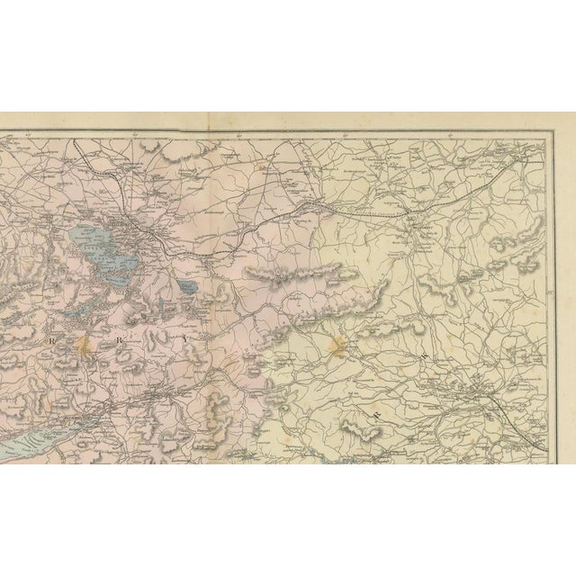 Antique Lakes of Killarney Map, 1885 For Sale - Image 4 of 9