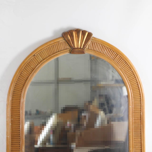 Rattan and Copper Mirrors, 1970s, Set of 2 For Sale - Image 6 of 15