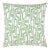 The House Of Scalamandré Telly Square Pillow In Leafgreen For Sale