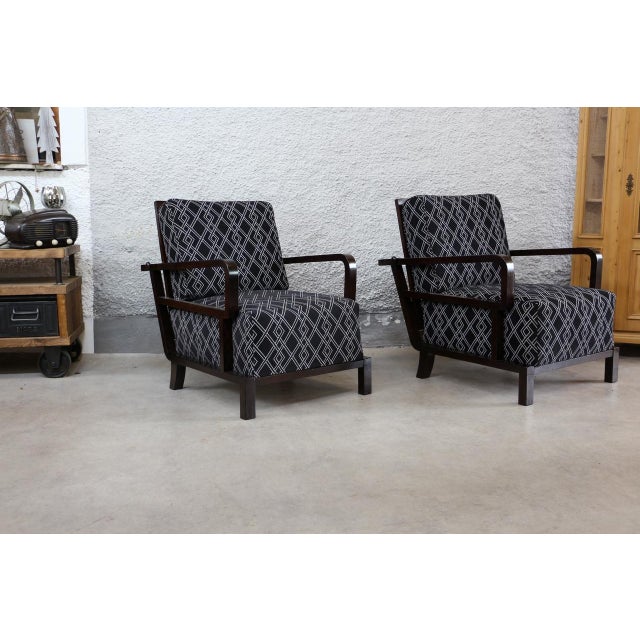 Brown Art Deco Armchair For Sale - Image 8 of 16