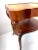 Vintage Carved Side Table With Tooled Leather Top and Cabriole Legs For Sale In Little Rock - Image 6 of 15