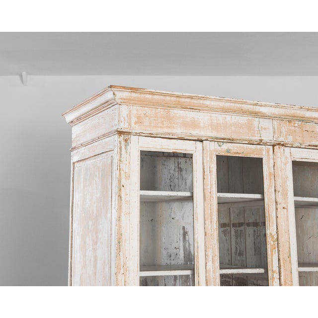 1900s French Wood Patinated Vitrine For Sale - Image 12 of 18