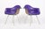 Mid-Century Modern Mid Century Purple Dax Lounge Chairs by Eames for Herman Miller, 1960s For Sale - Image 3 of 14